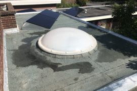 Roof renovation with round dome